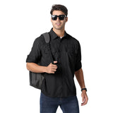 Men's Tactical Shirt, Quick-Dry & UV Protection for Hiking