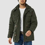 Men's Fleece Lined Parka Winter Military Jacket