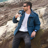 Men's Winter Coat, Water-Resistant Ski & Snow Jacket with Hood