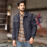 Men's Winter Military Cargo Jacket - Fleece Tactical Coat
