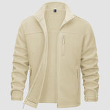 Men's Winter Fleece Jacket with 3 Pockets for Hiking & Outdoor