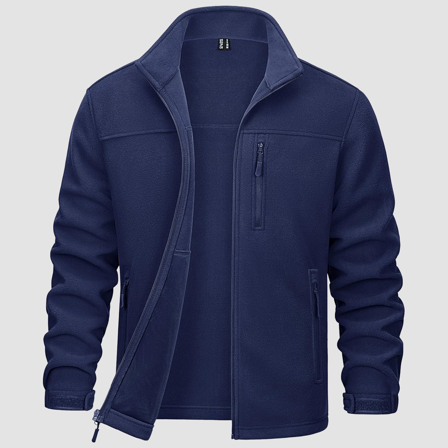 Men's Winter Fleece Jacket with 3 Pockets for Hiking & Outdoor