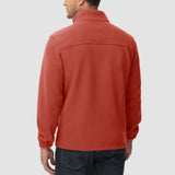 Men's Winter Fleece Jacket with 3 Pockets for Hiking & Outdoor