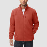Men's Winter Fleece Jacket with 3 Pockets for Hiking & Outdoor