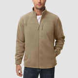 Men's Winter Fleece Jacket with 3 Pockets for Hiking & Outdoor