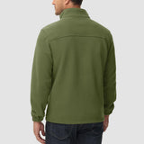 Men's Winter Fleece Jacket with 3 Pockets for Hiking & Outdoor
