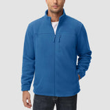 Men's Winter Fleece Jacket with 3 Pockets for Hiking & Outdoor