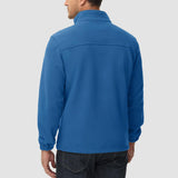 Men's Winter Fleece Jacket with 3 Pockets for Hiking & Outdoor