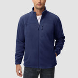 Men's Winter Fleece Jacket with 3 Pockets for Hiking & Outdoor