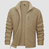 Men's Winter Fleece Jacket with 3 Pockets for Hiking & Outdoor