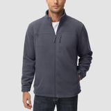 Men's Winter Fleece Jacket with 3 Pockets for Hiking & Outdoor