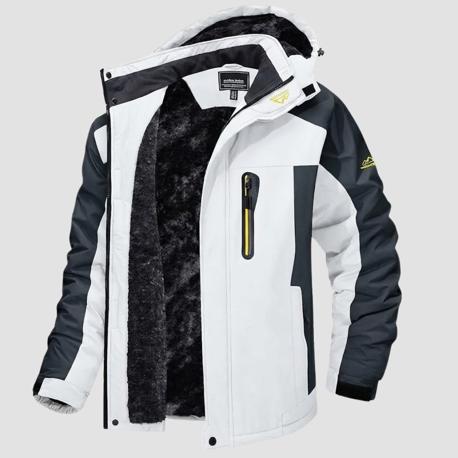 Men's Water-Resistant Ski Jacket - Nordweg Fleece Winter